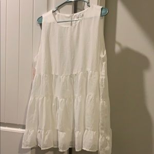 Jodifl White Sleeveless shirt